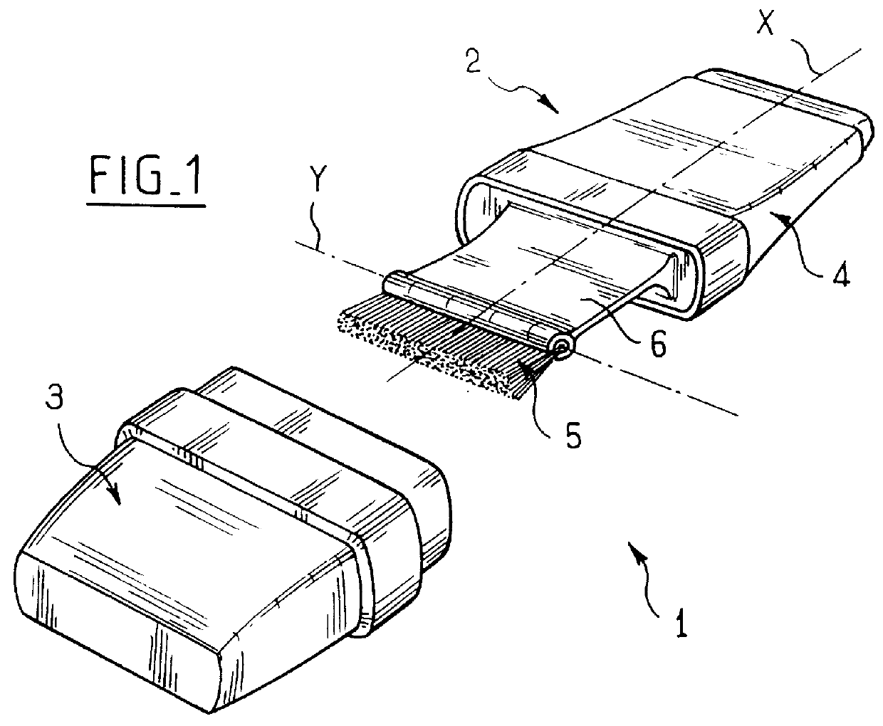 Device including a brush for applying makeup, a method of manufacture, and an applicator