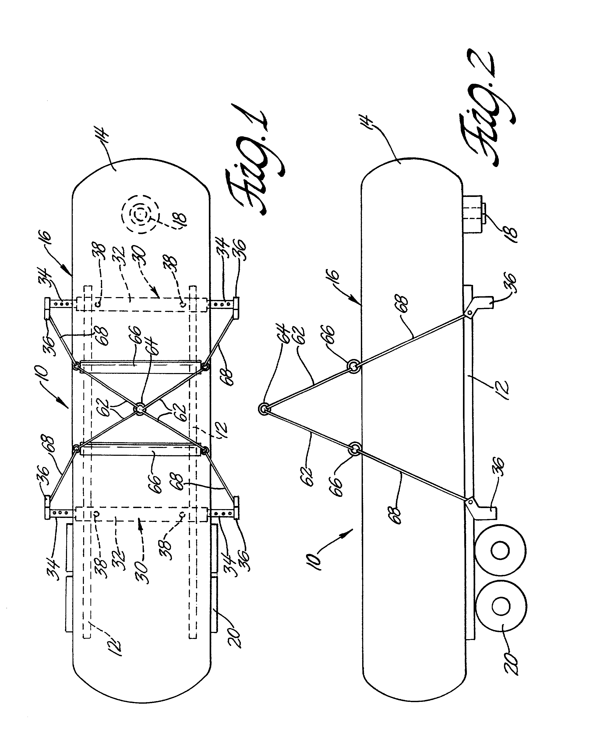 Outrigger lifting device for fuel tankers