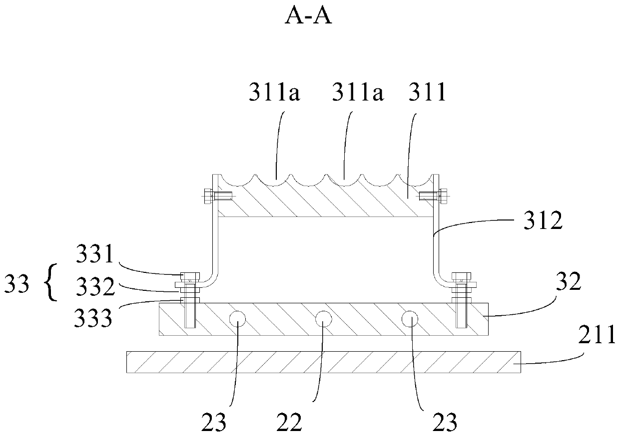 A cable pressing device