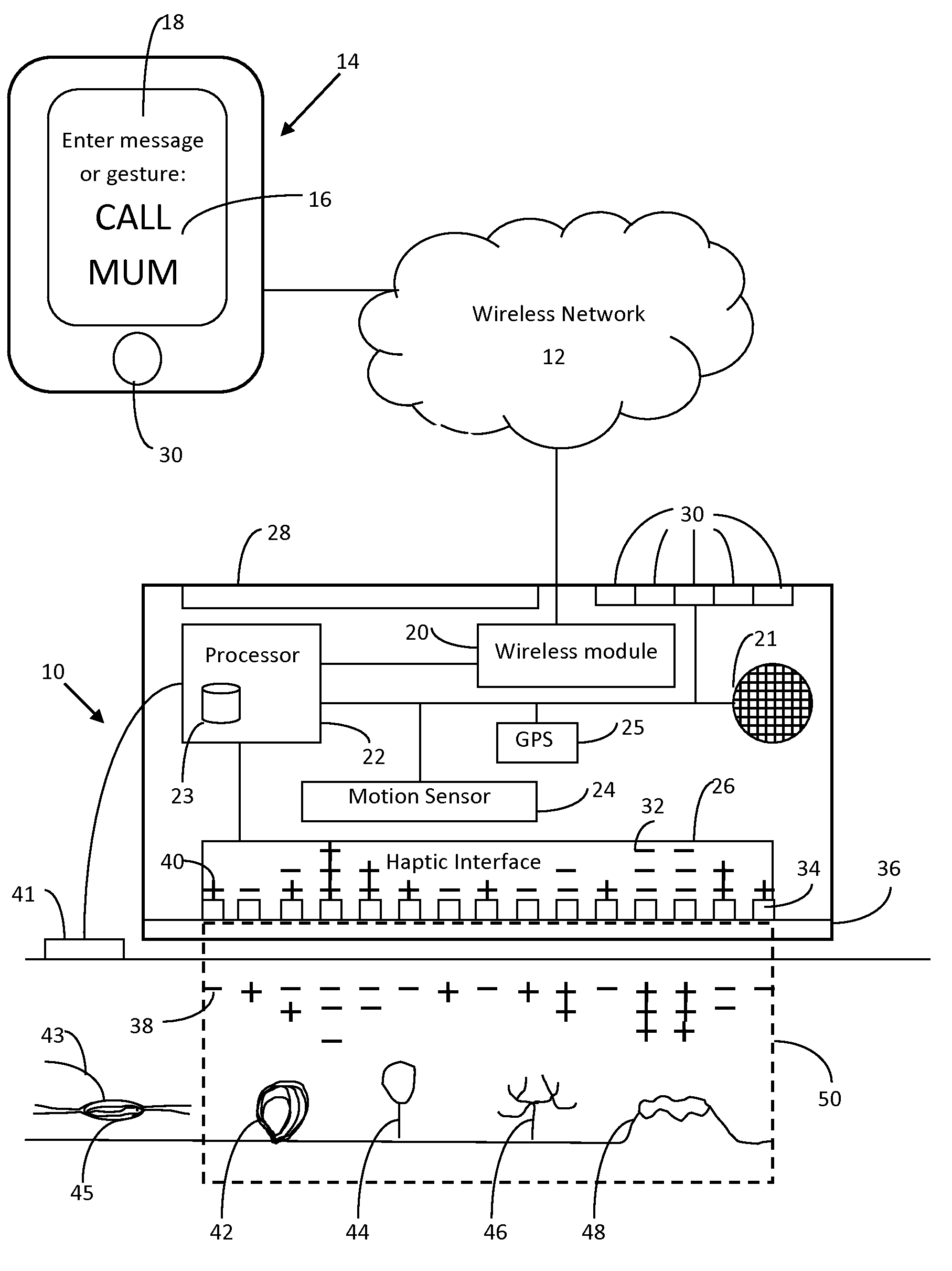 Haptic notification apparatus and method