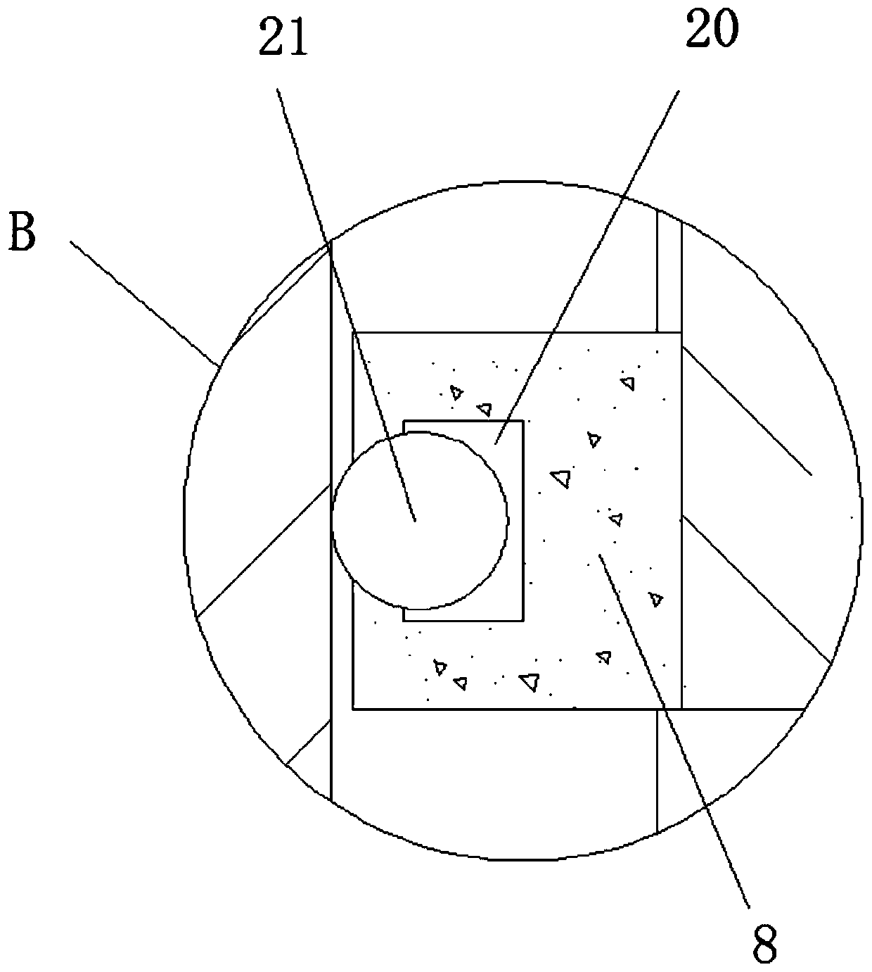 Building bracket convenient to collect and transport for construction