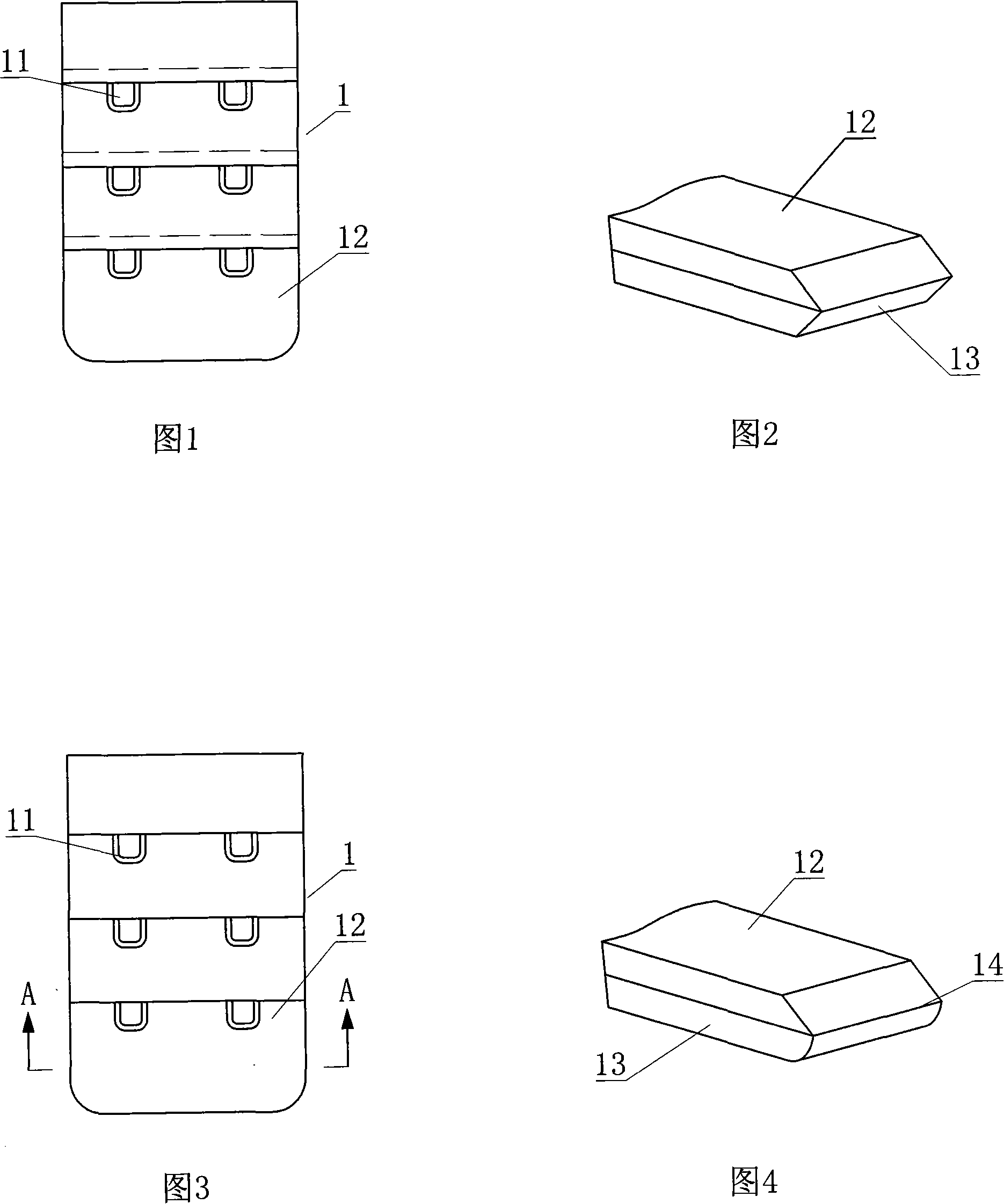 Comfortable using underwear interconnecting fastener and method of processing the same