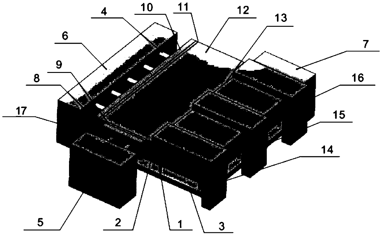 Apparatus for simulating fracture of strike-slip fault