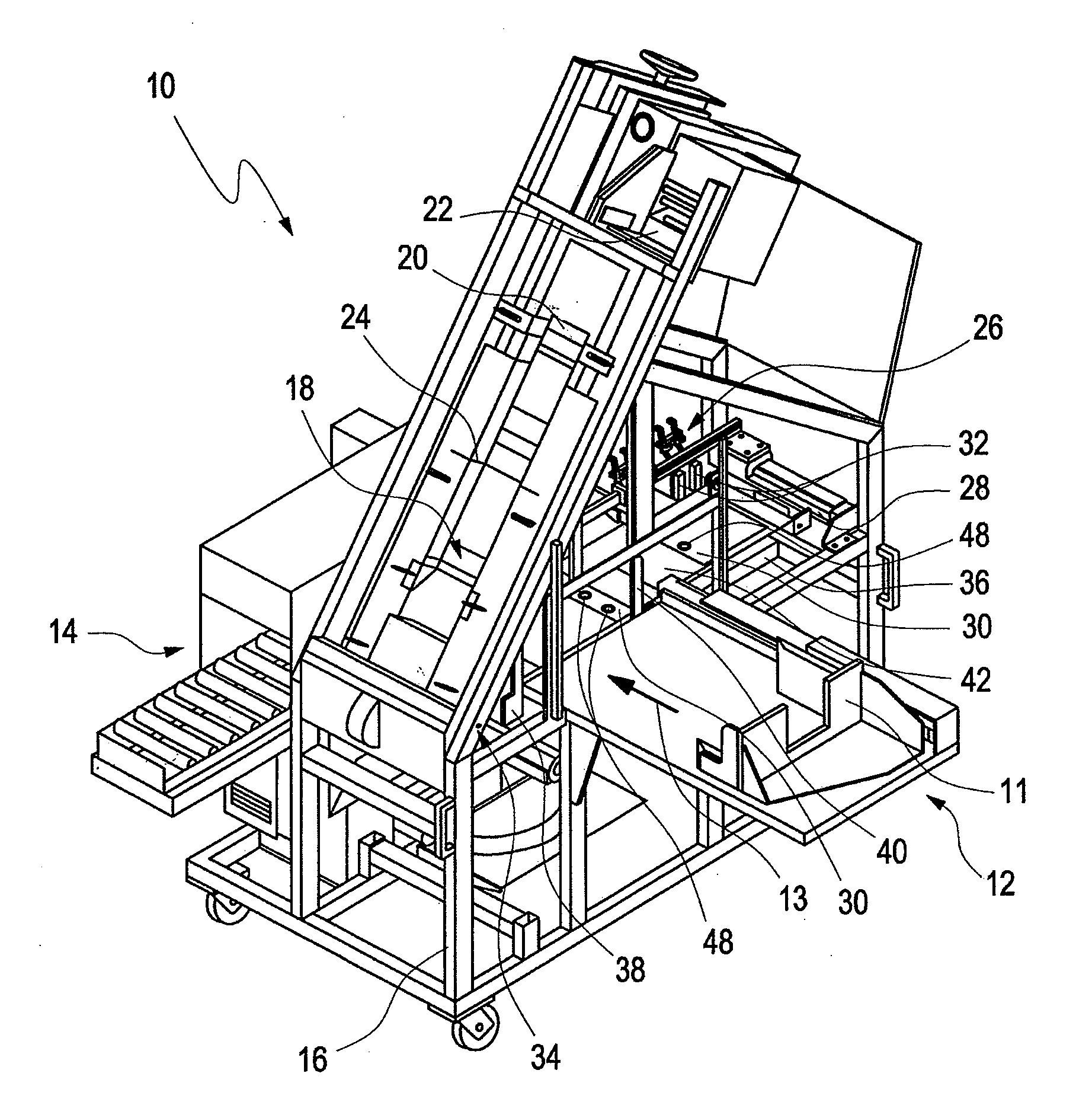 Apparatus for packaging flat articles