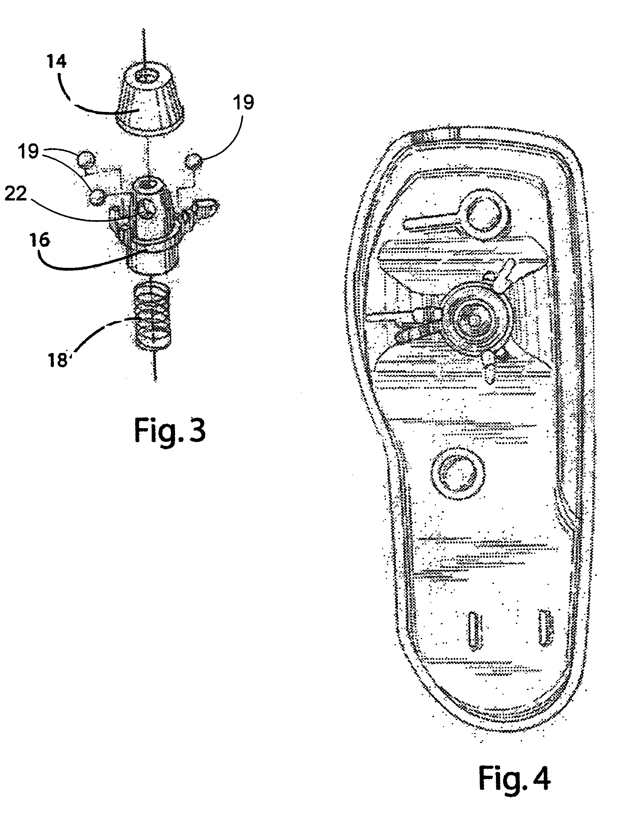 EAS tag with ball clutch