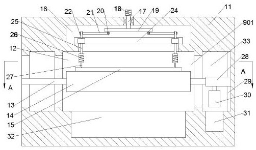 A winding device for non-woven fabrics