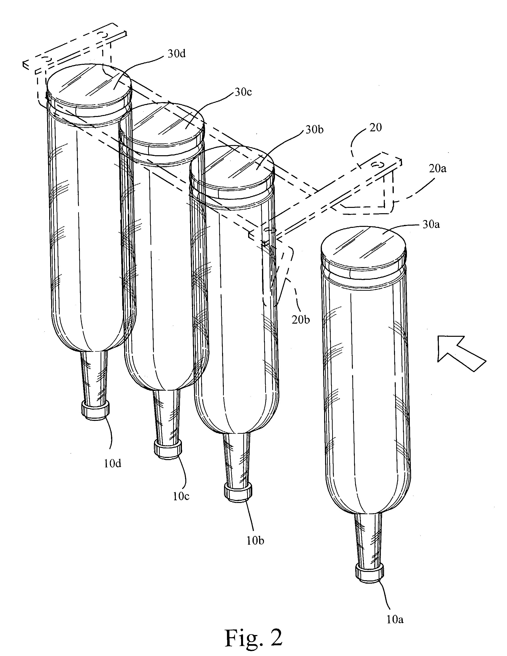 Rack mountable beverage bottle