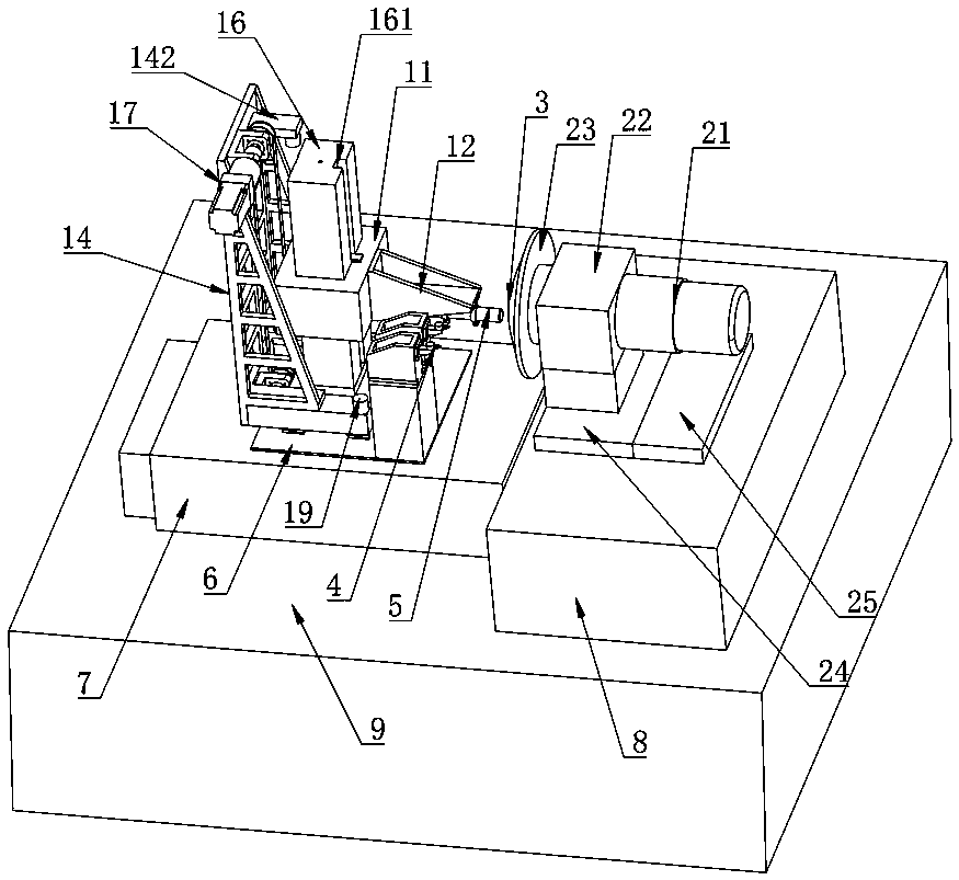 In-situ detection device and detection method of free-form surface optical element