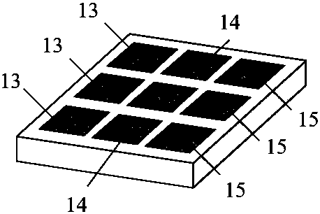 Micron-scale LED display device and manufacturing method capable of realizing light effect extraction and color conversion