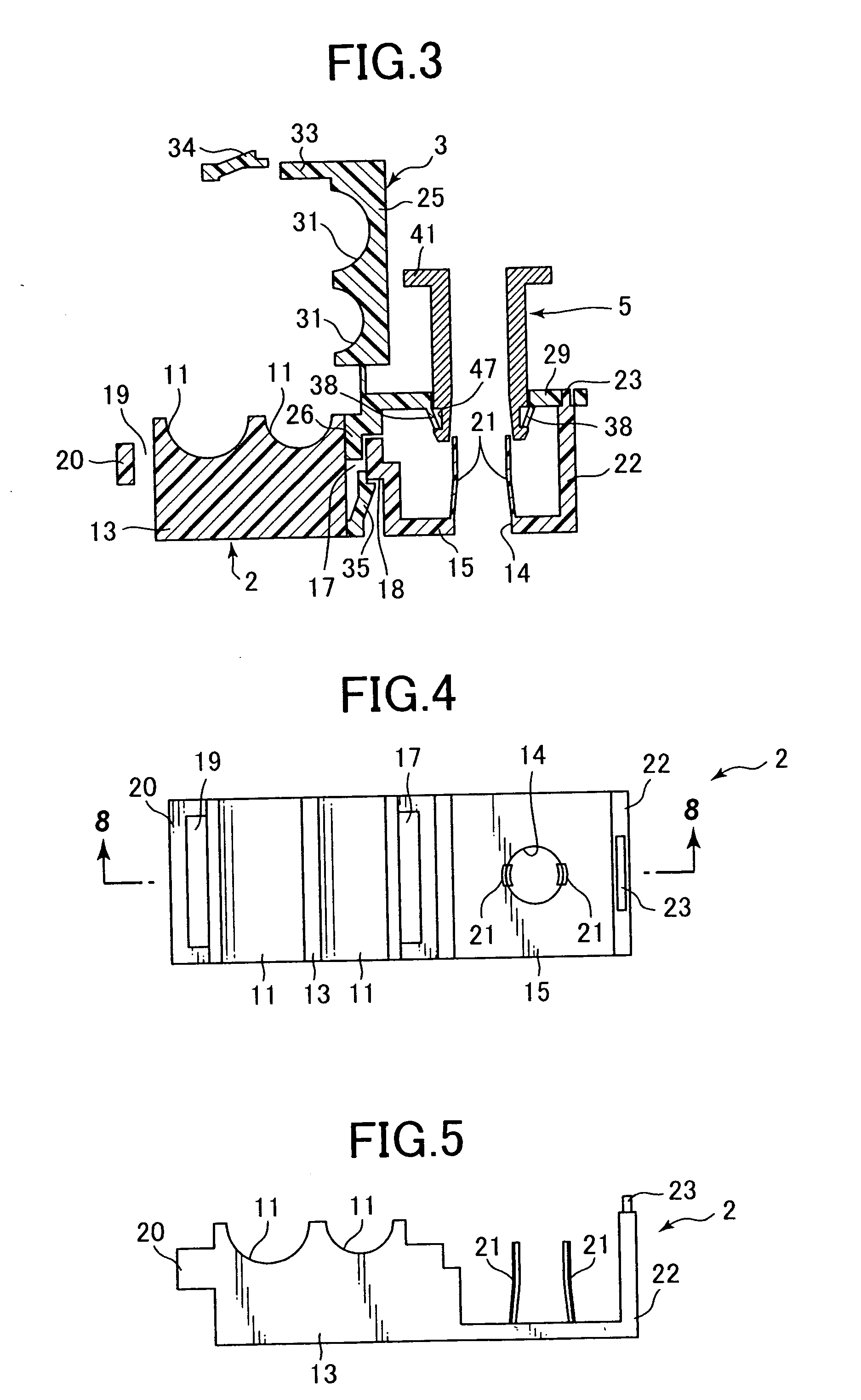 Clamp device for long component