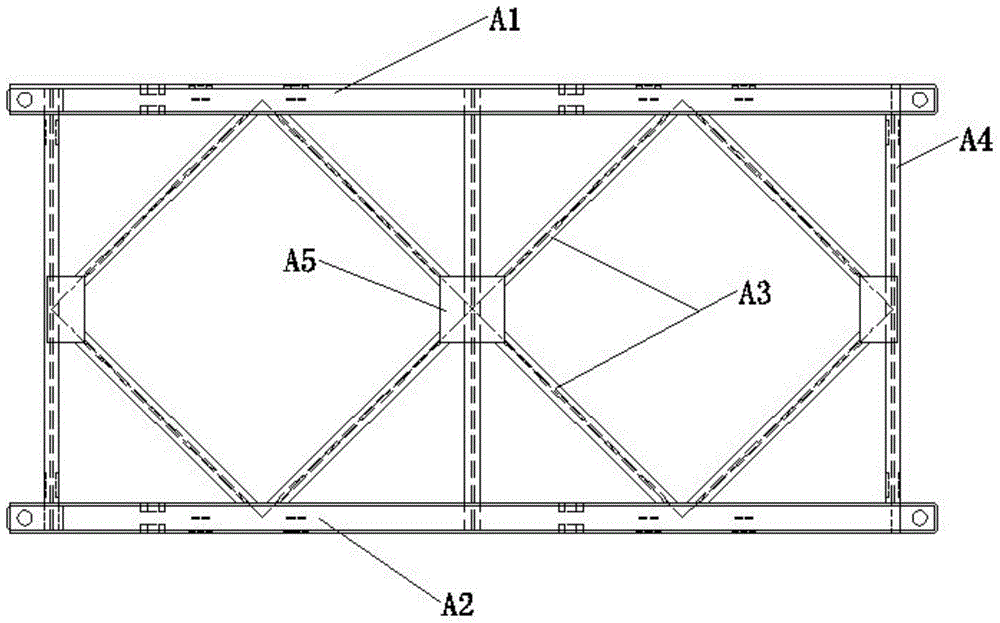 Assembly type steel bridge and building method thereof