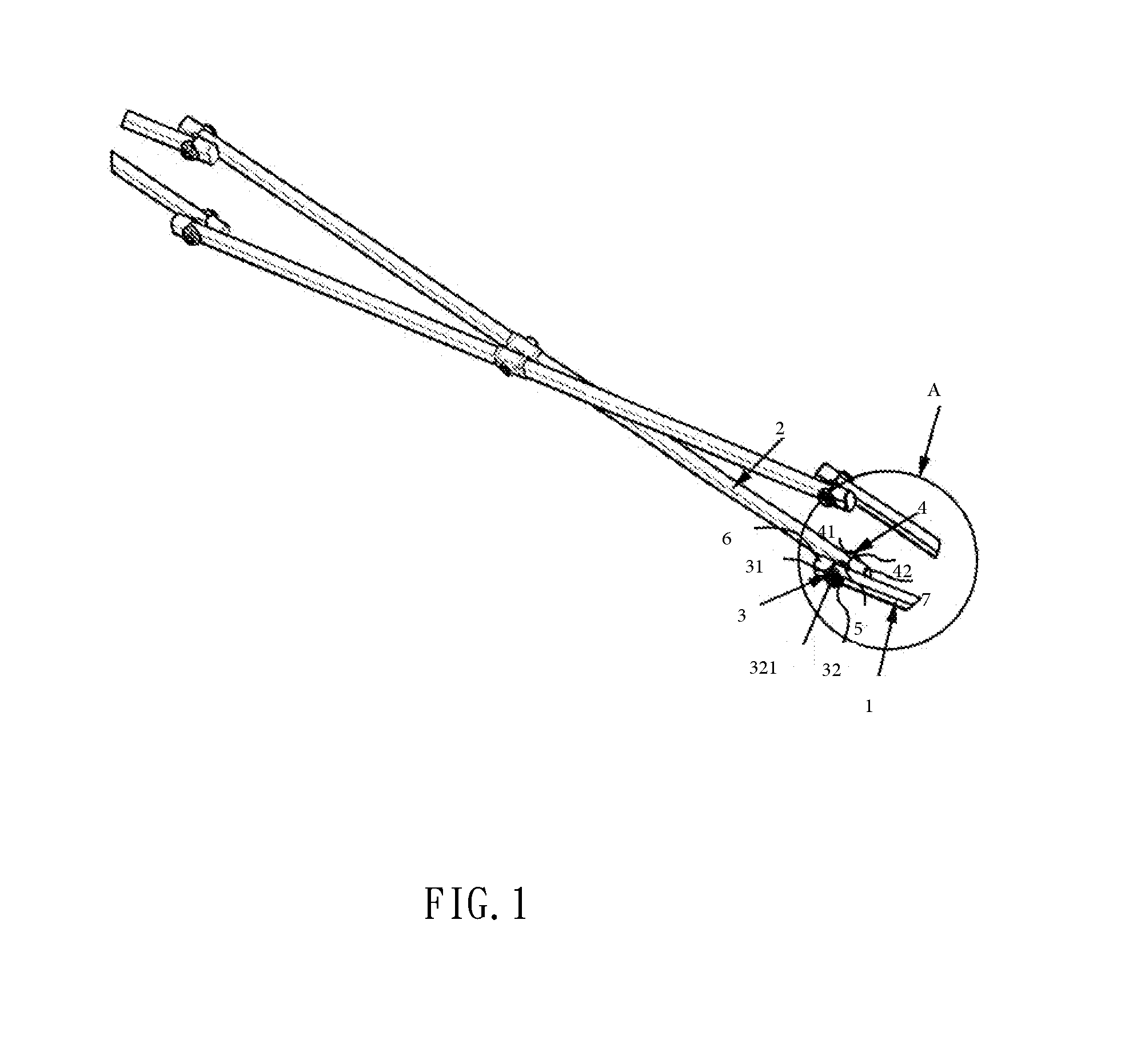 Connection mechanism for pivotally connecting two link rods