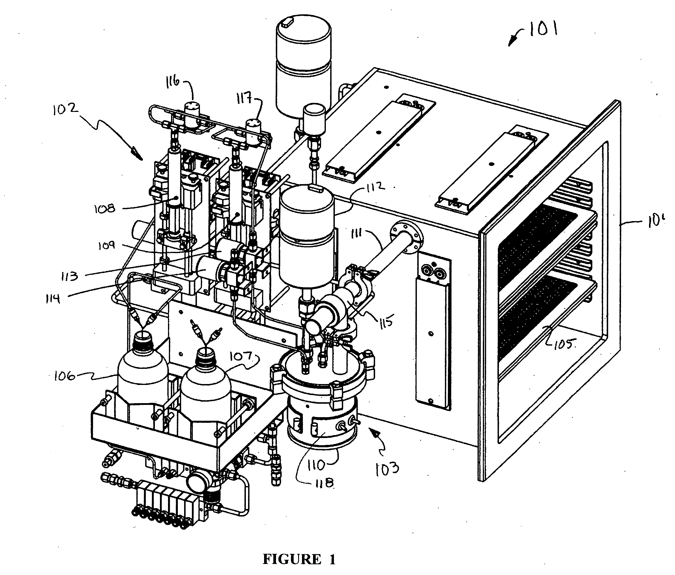 Silane process chamber with double door seal