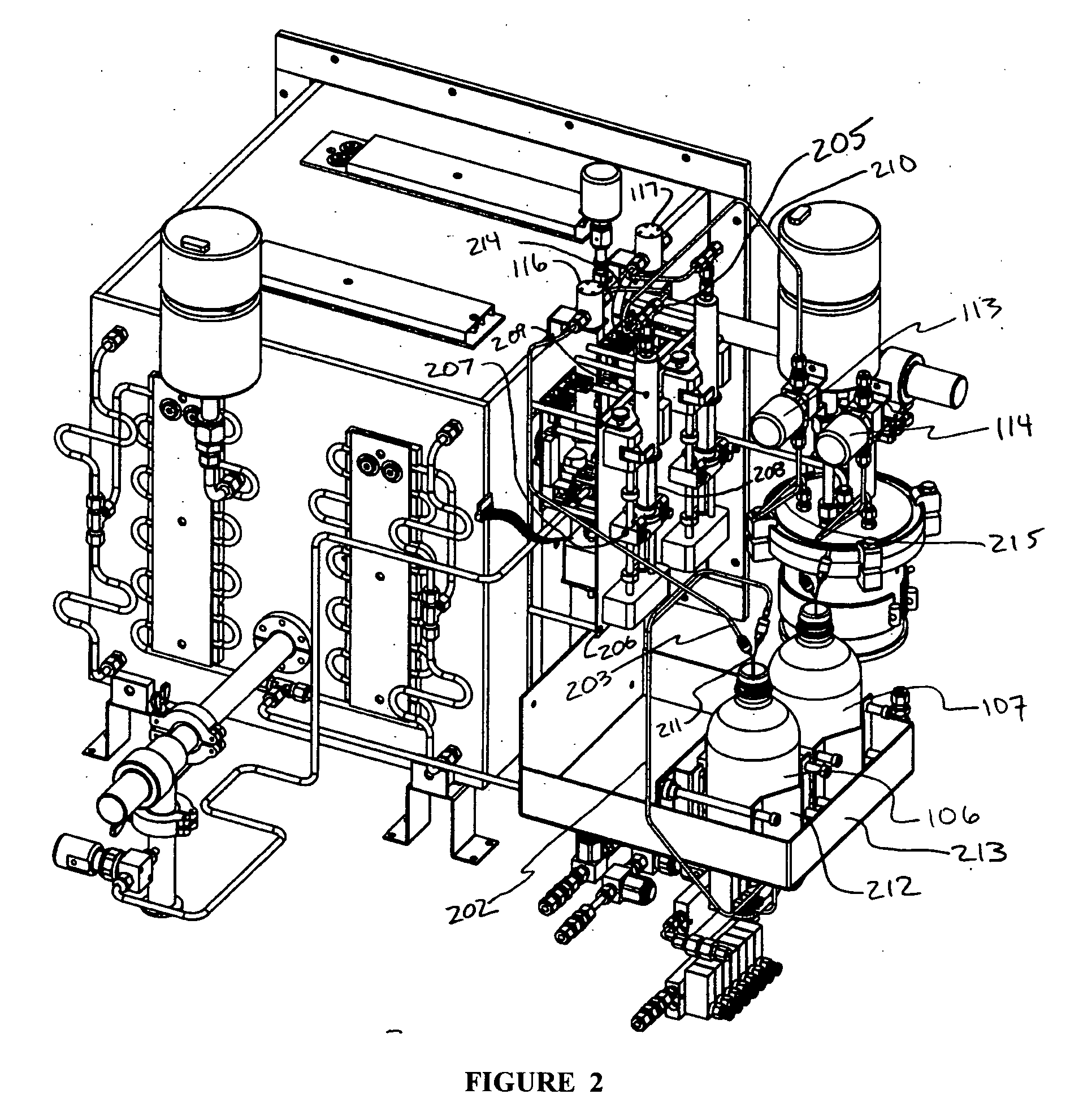 Silane process chamber with double door seal