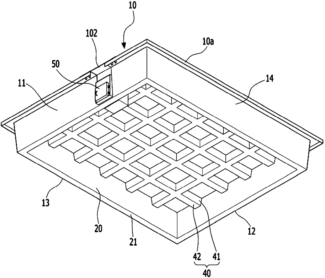 Hypocaust forming mold and method of manufacturing hypocaust body using same