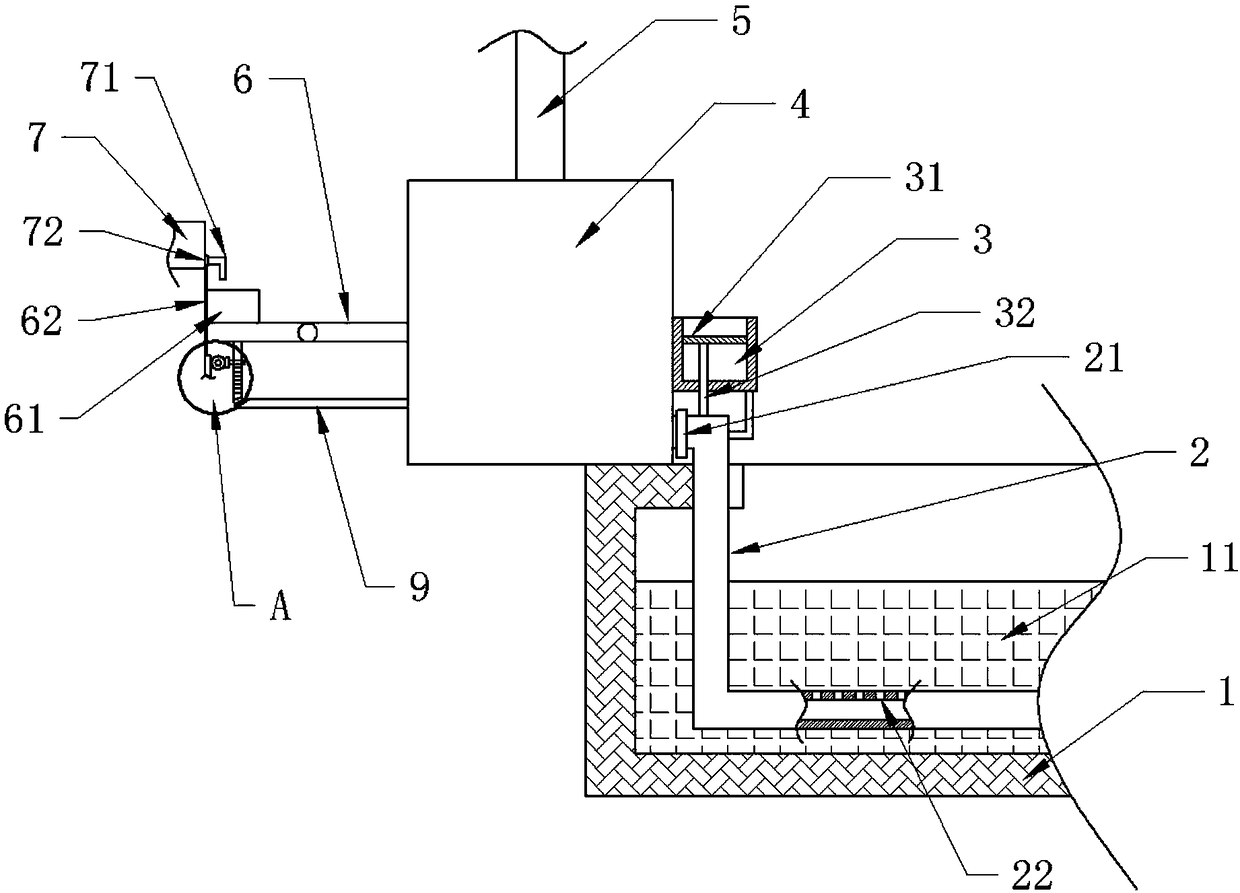 Planting device convenient for fertilization of lotus roots