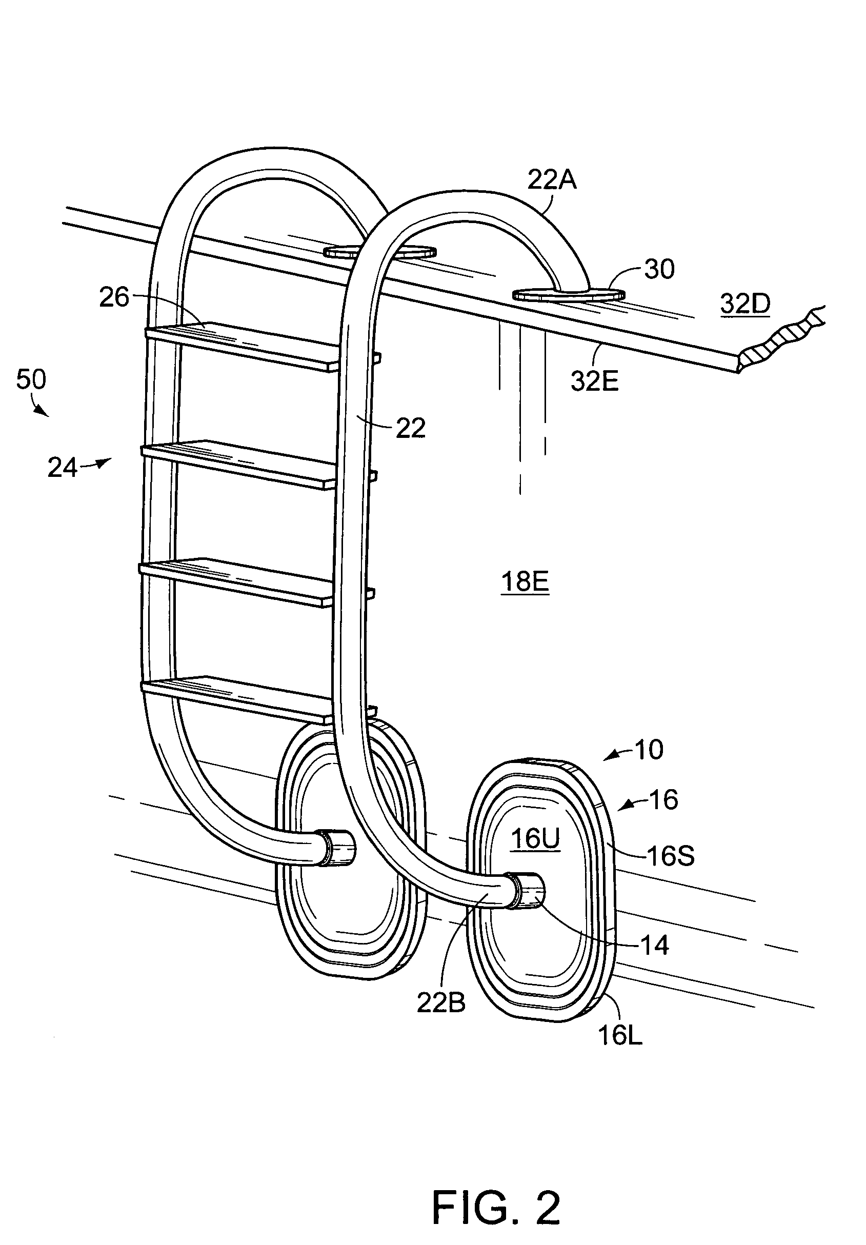 Reinforcement pad for protecting a swimming pool liner from becoming damaged by a swimming pool ladder