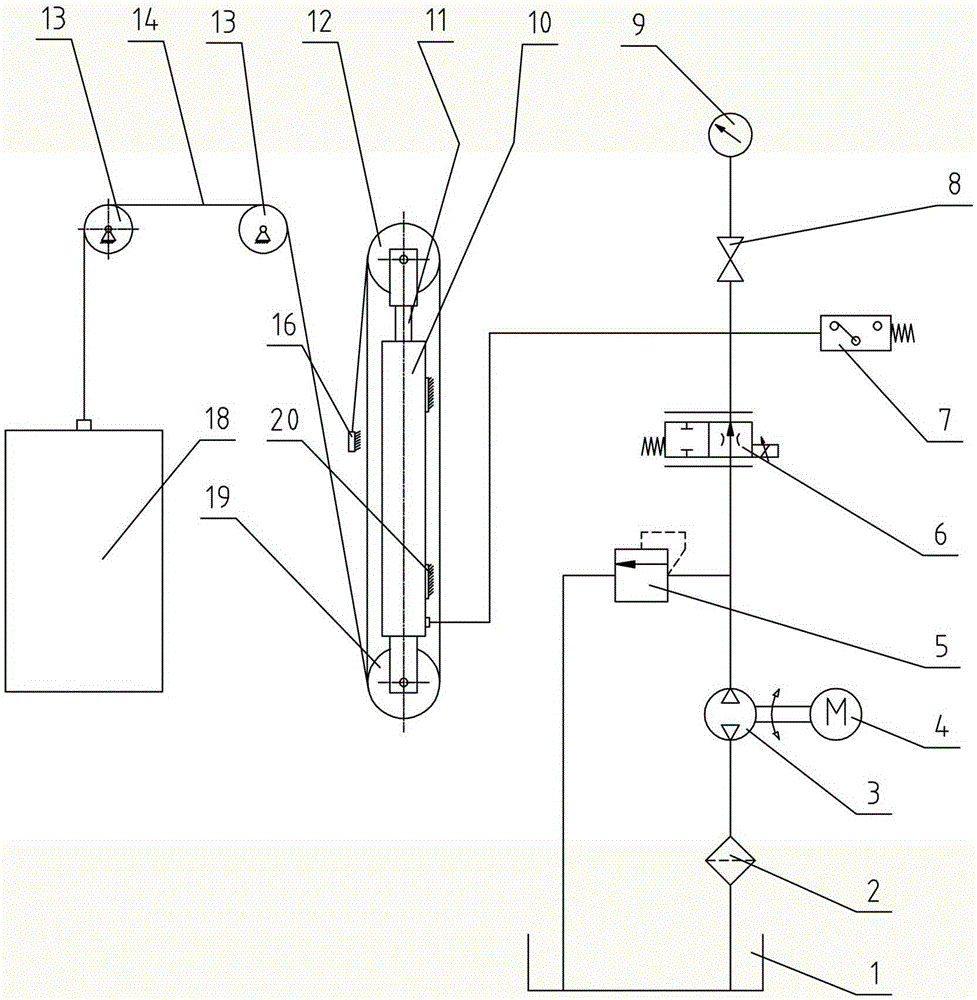 Numerically-control hydraulic muting type household elevator