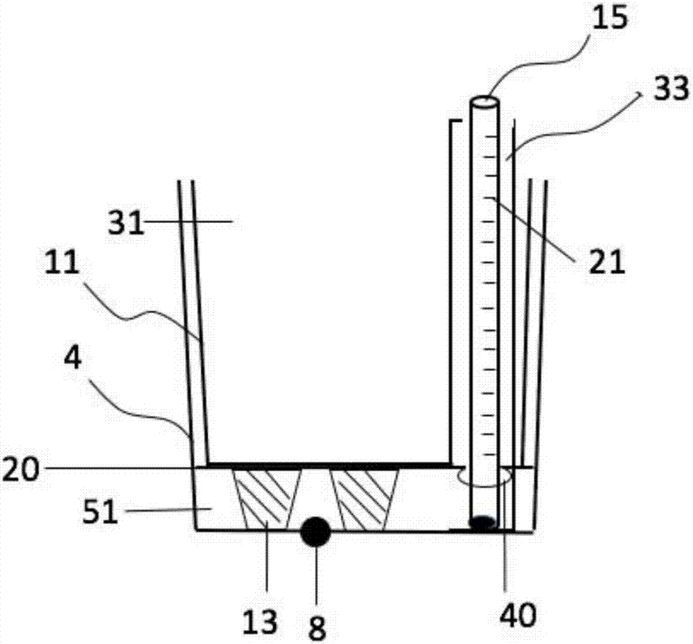 Automatic water-seepage irrigation-free double-layer flowerpot