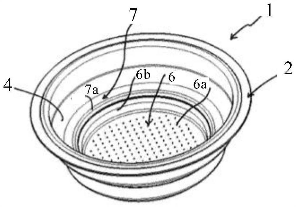 Double wall filter for coffee machines with improved distribution