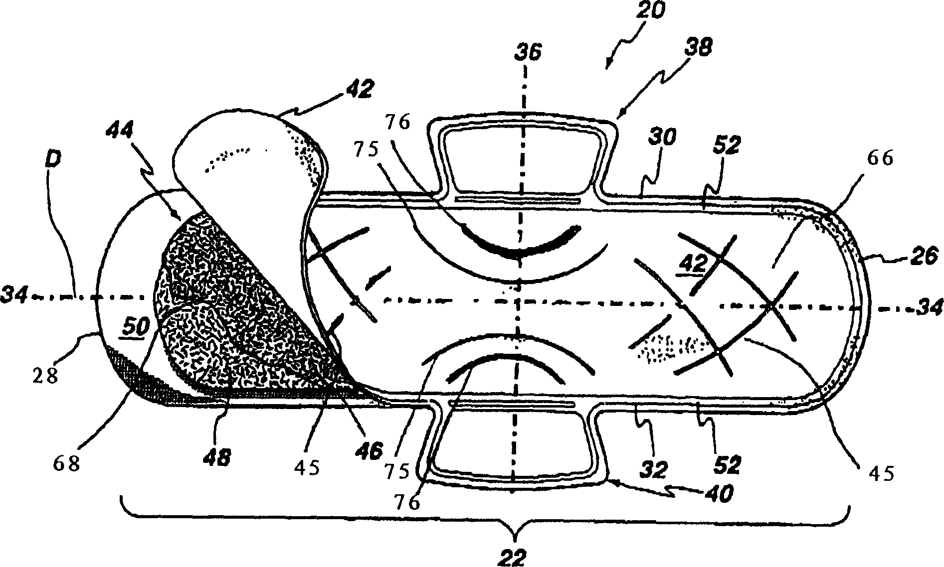 Sanitary absorbent pad