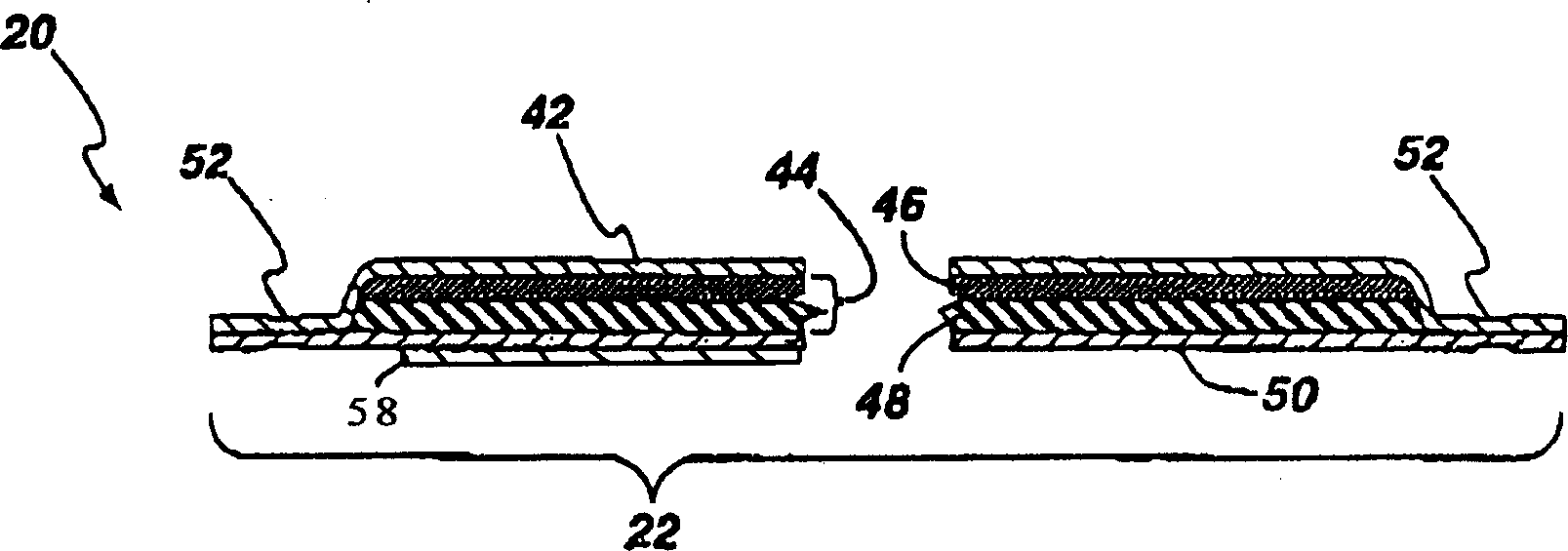 Sanitary absorbent pad