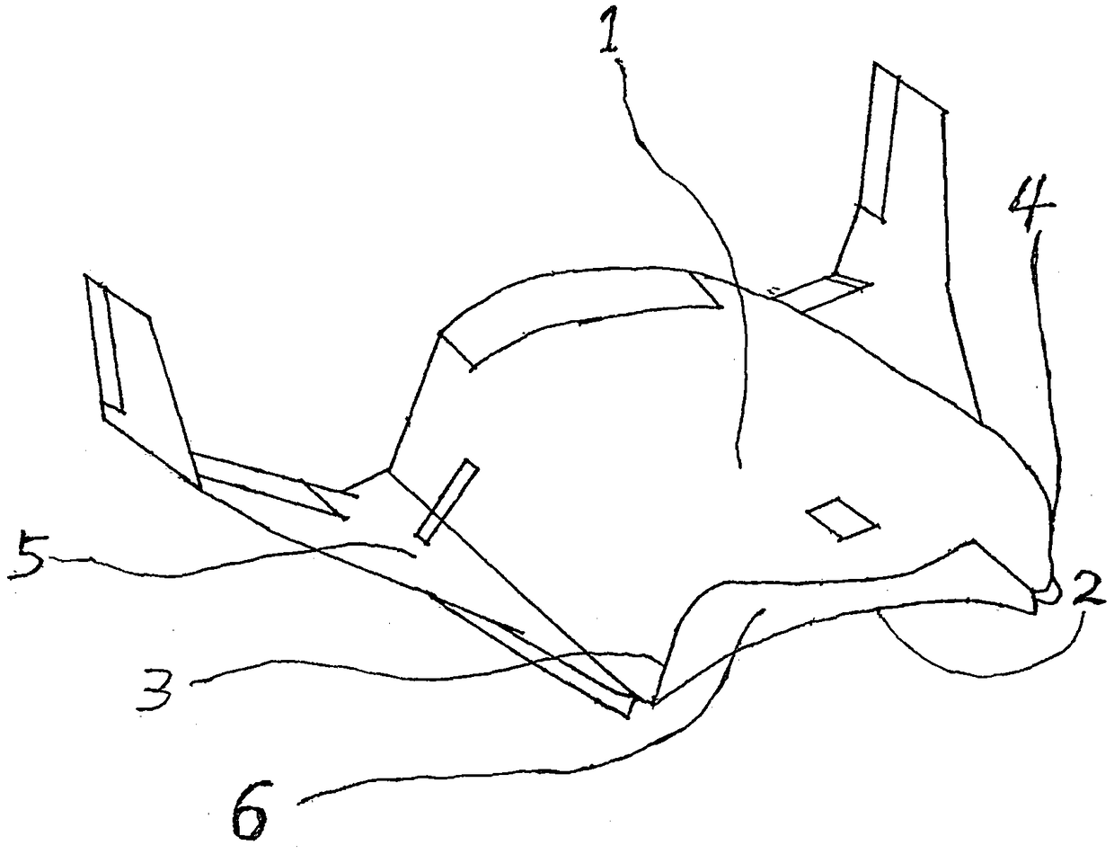 Large airship composed of multiple airships and airship ring rotationally flying around earth