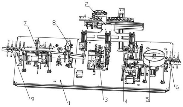 Full-automatic assembling equipment for environment-friendly rotor