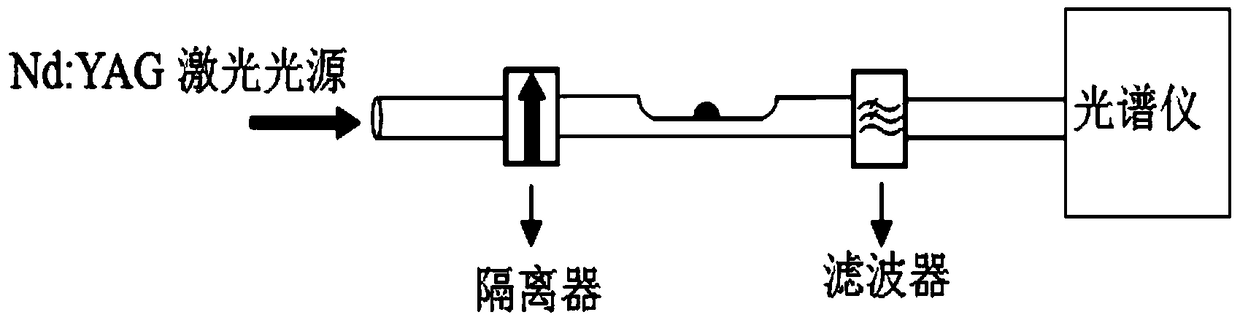 A micro-laser based on a side-polished optical fiber as a carrier and a transmission channel, its preparation method and application