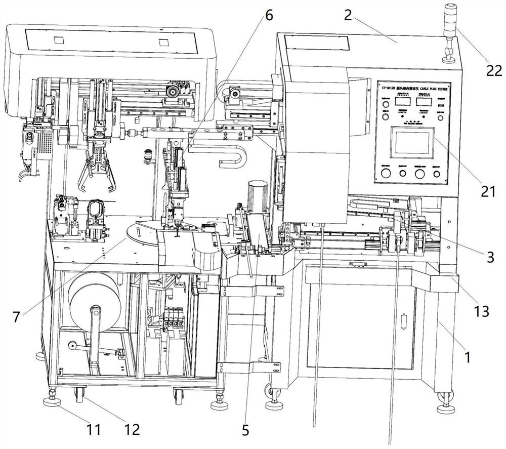 Automatic testing and winding all-in-one machine