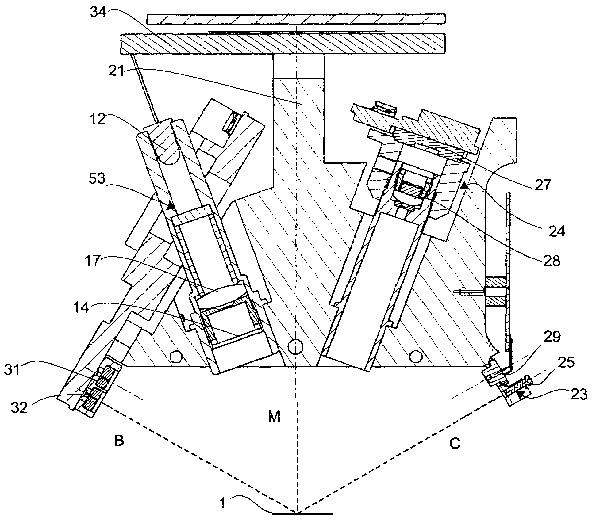 Device and method for the quantified evaluation of surface characteristics