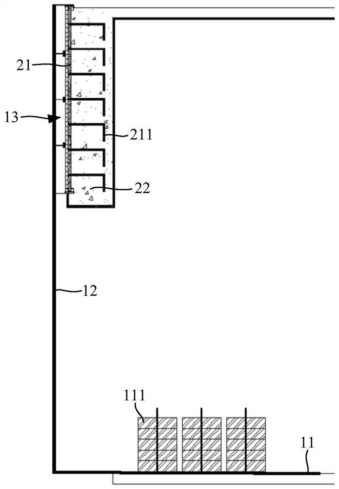 Positioning device for embedded steel plate and construction method thereof