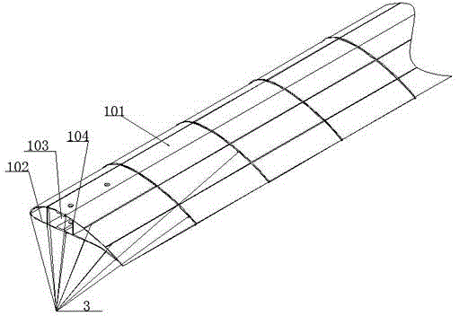 Industrial large fan with fan protection measures