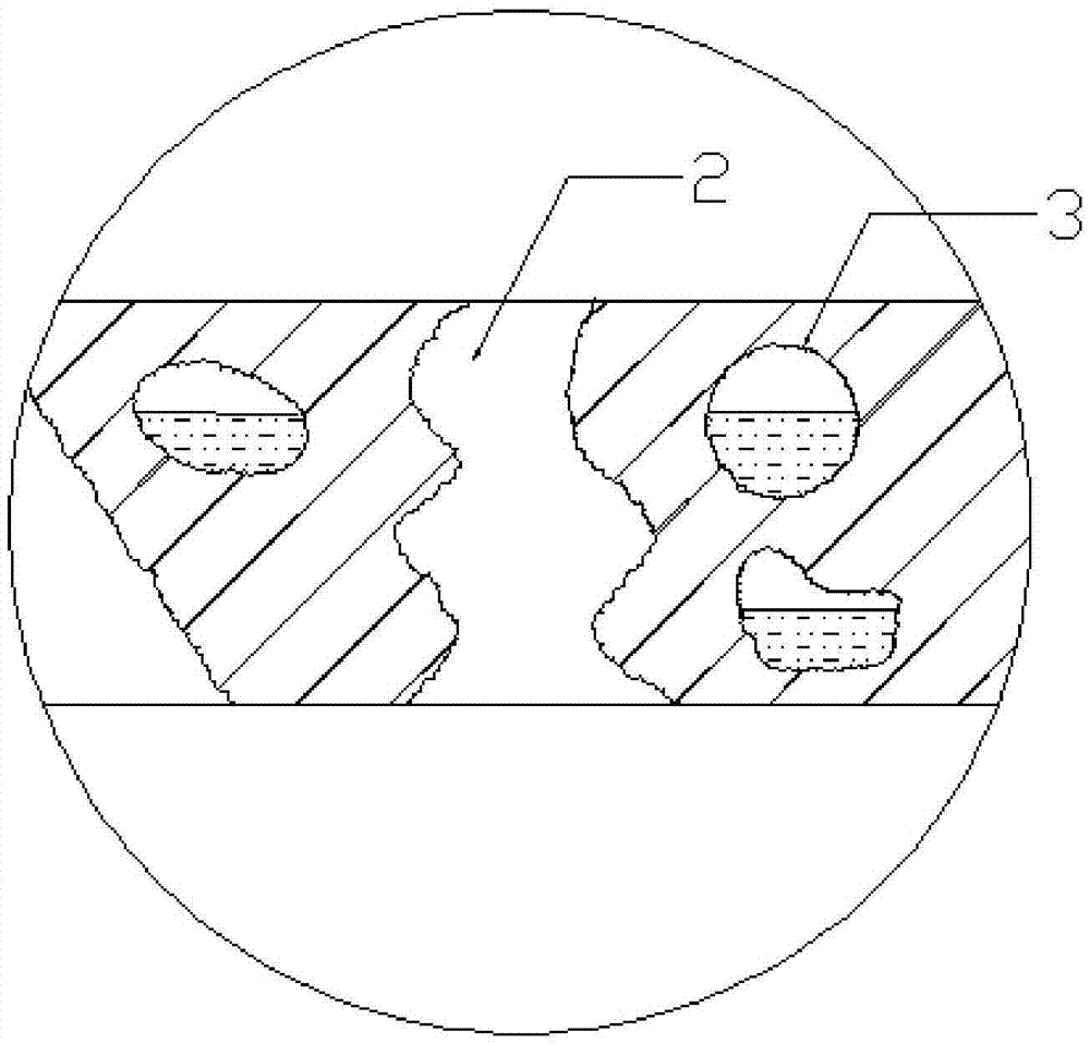 Perforated plate resonance sound absorption device possessing built-in cavity