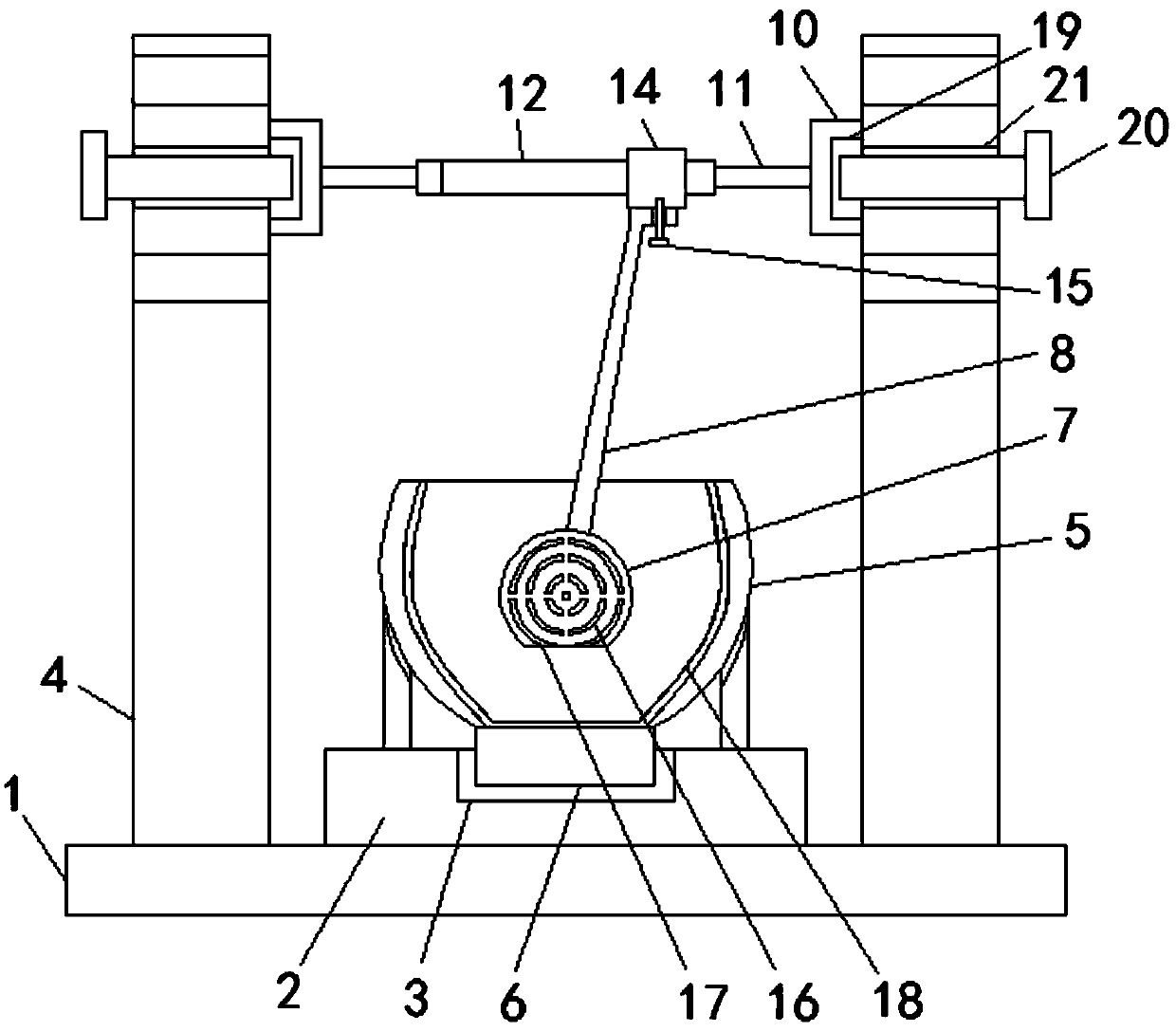 Effort-saving and convenient-to-use tablet crushing machine