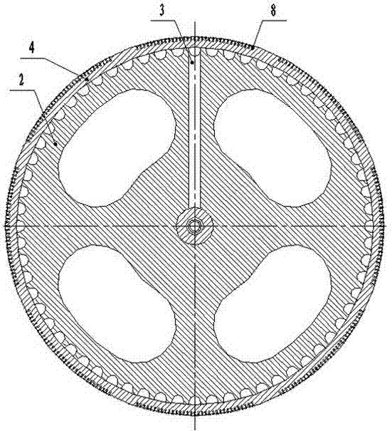 Forming roller of equipment for producing monowing labyrinth type drip tapes