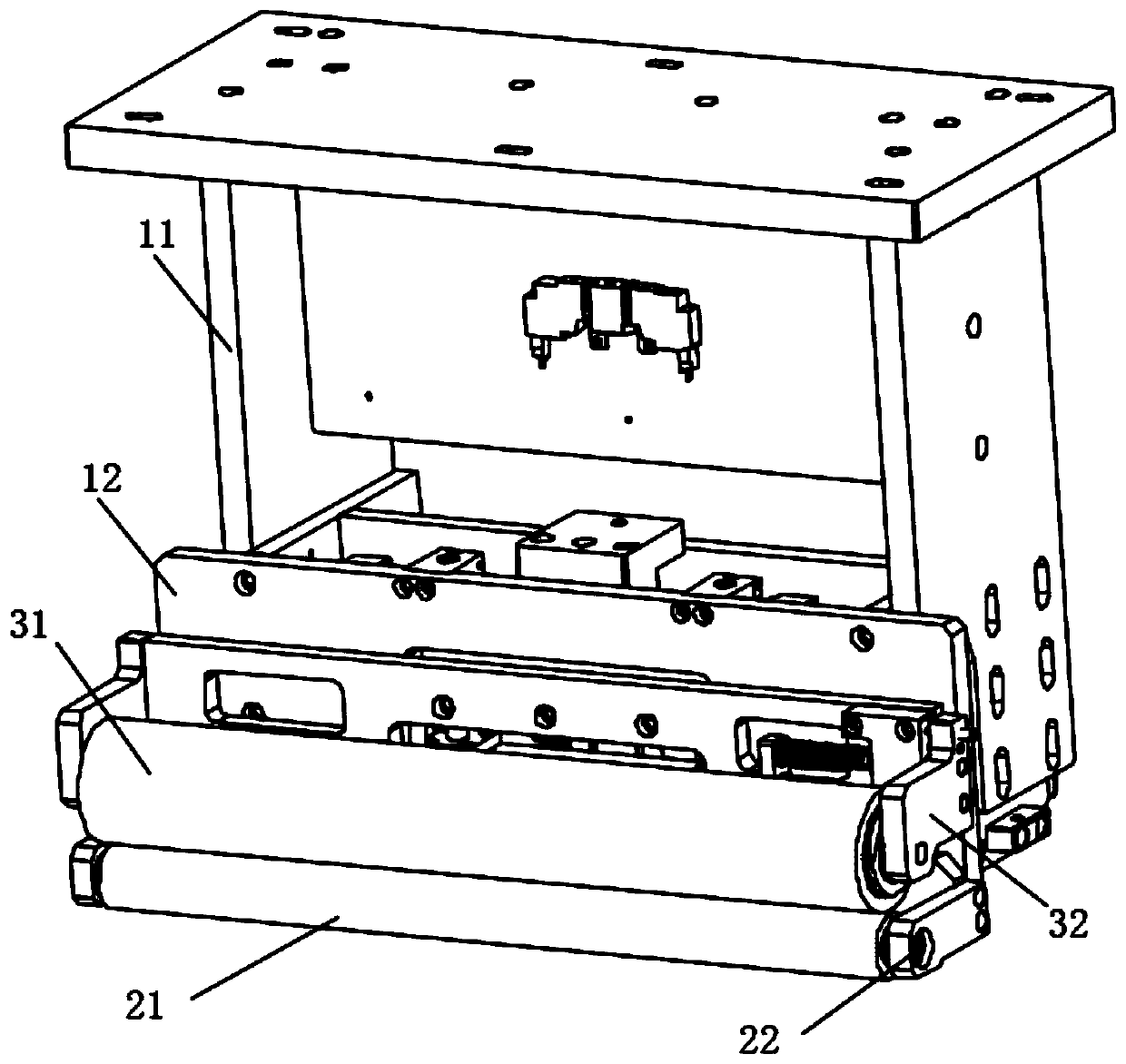 Platform surface cleaning mechanism