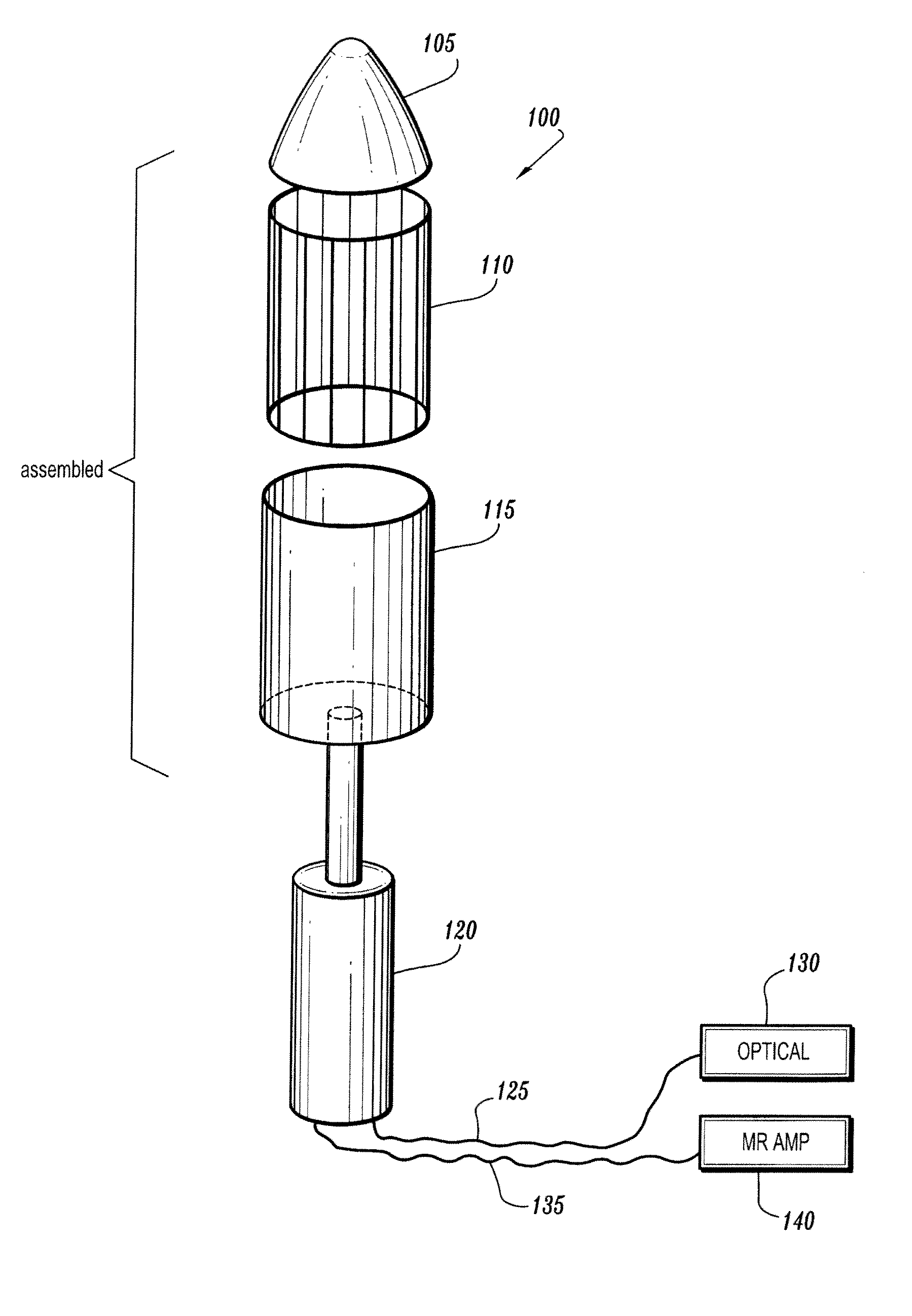 Combined MR-optical coil for prostate, cervix and rectum cancer imaging diagnostics