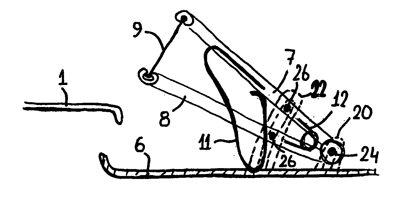 Wind deflector and open roof construction provided therewith