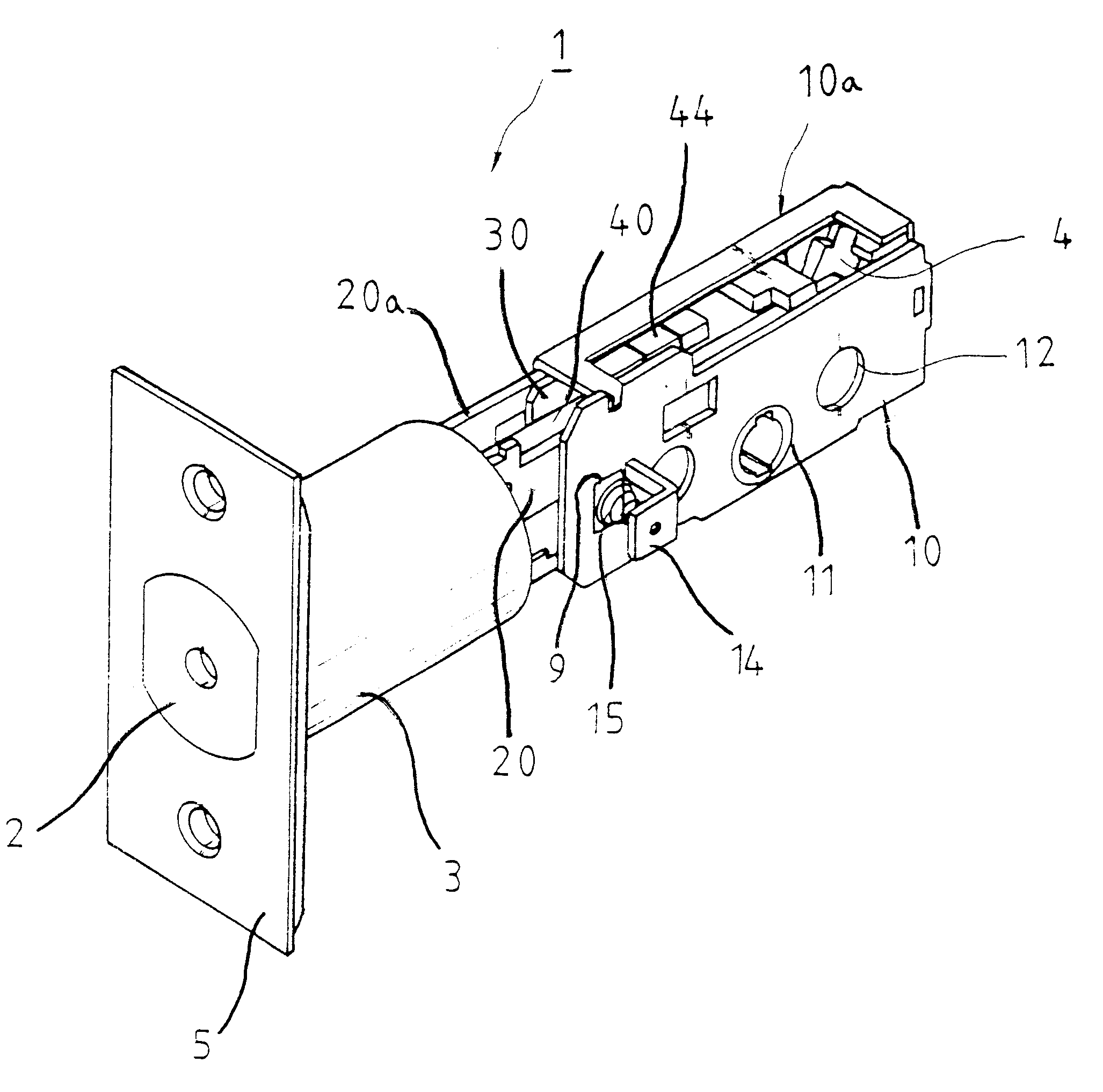 Backset adjustment structure of dead bolt assembly for door lock