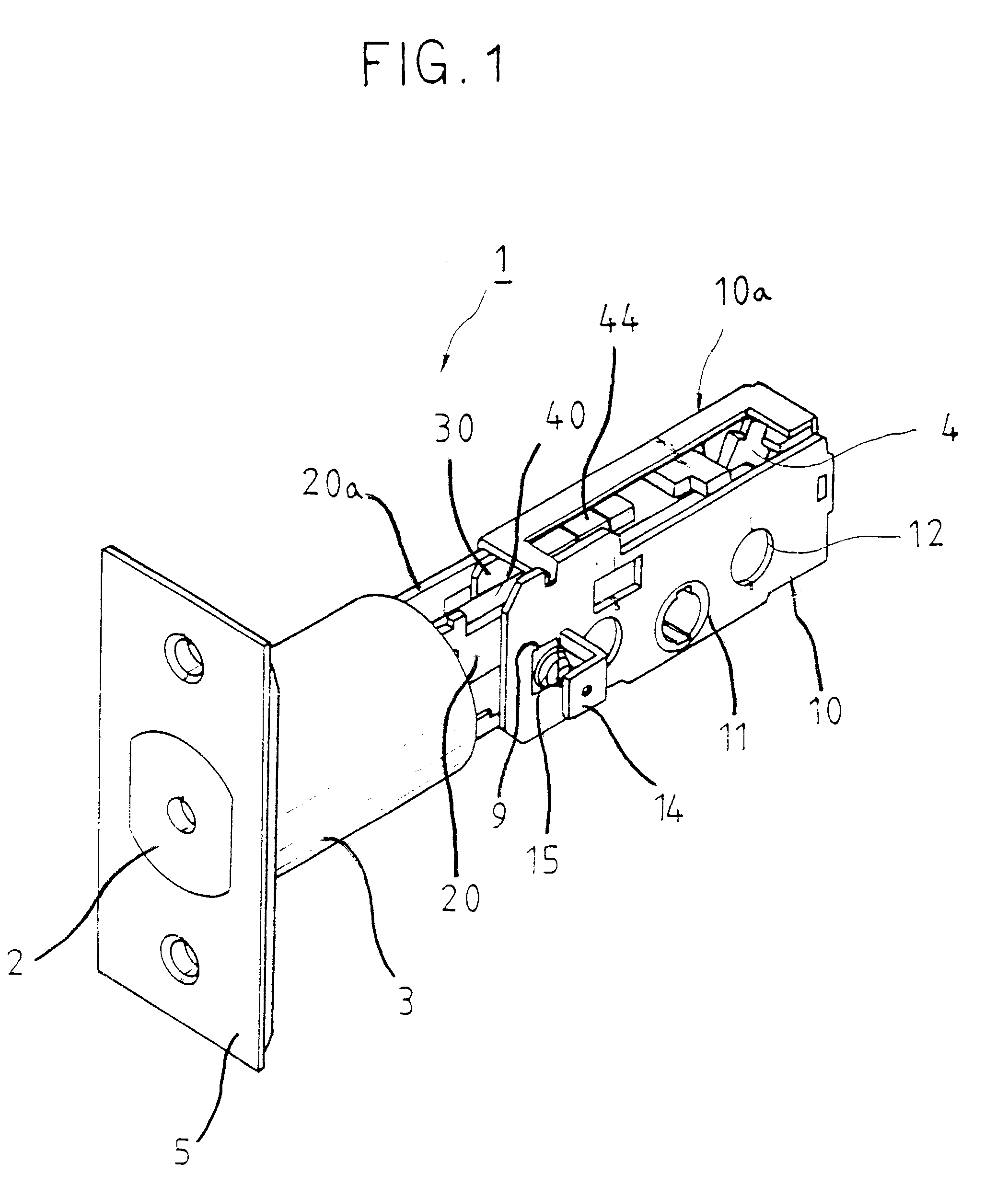 Backset adjustment structure of dead bolt assembly for door lock