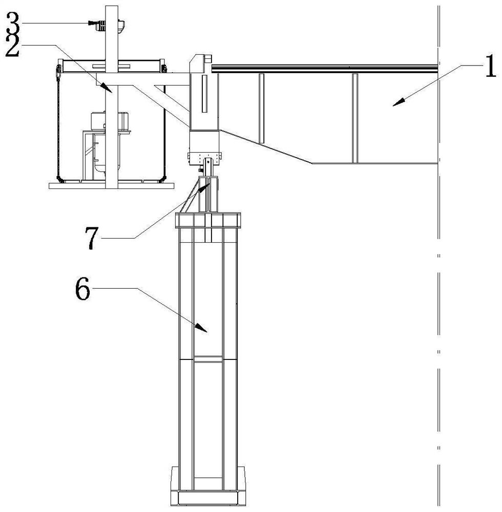 Feeding system hoisting mechanism