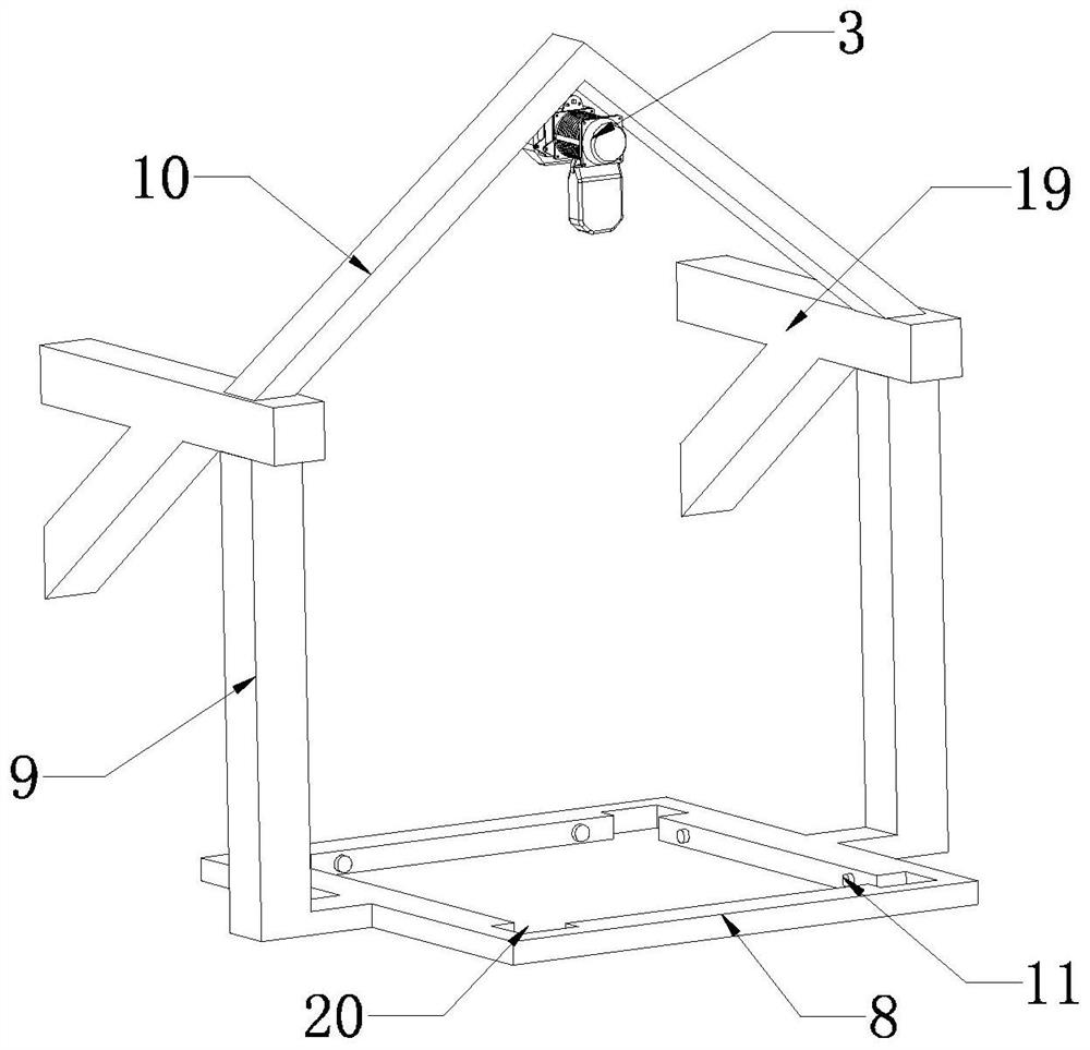 Feeding system hoisting mechanism