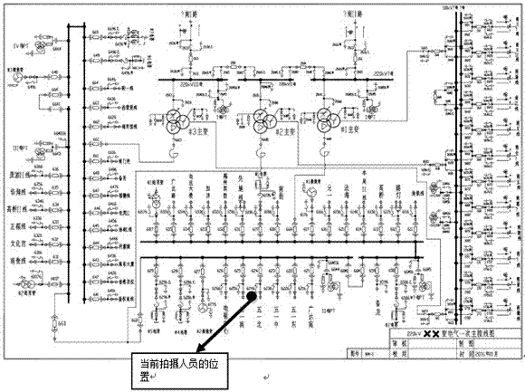 Substation equipment infrared thermal image shooting navigation method and device