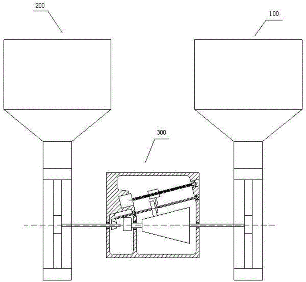 Definite-proportion discharging device and method for powdery and granular material