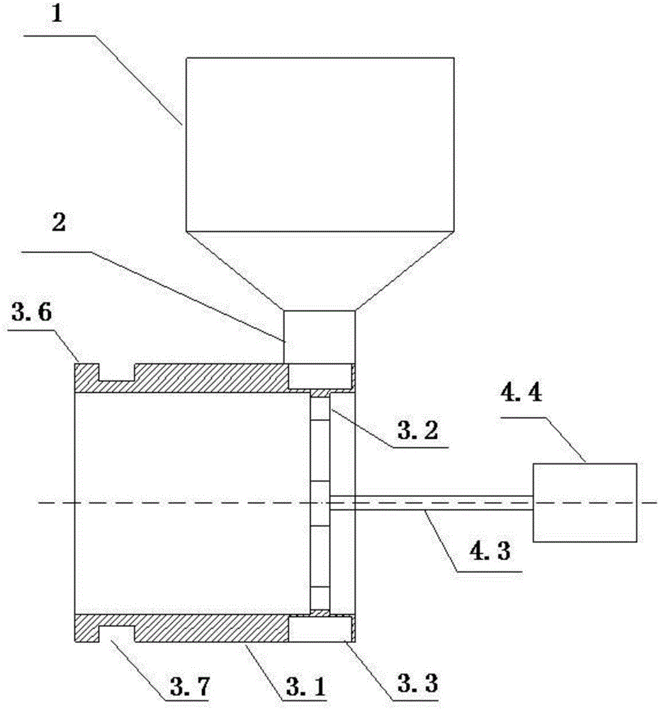 Definite-proportion discharging device and method for powdery and granular material