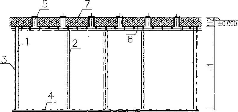 Rectangular underground granary