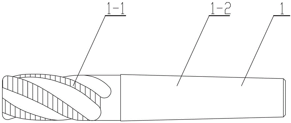 Wave blade-shaped end mill processing method