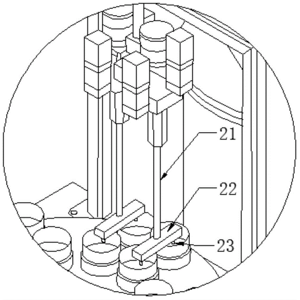 Automatic turnplate type glue preparation and injection machine