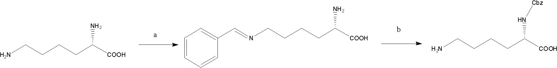 Lysine alpha-amino carbobenzoxy high-efficiency selective protection method and product thereof